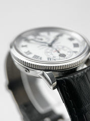 Ulysse Nardin Marine Chronomaster Ref-263-22 Automatic 38mm White Dial B&P
