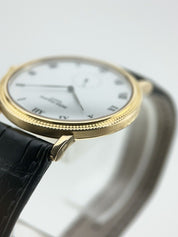Patek Philippe 18k Yellow Gold White 33mm Manual Wind Men’s Watch 3919J