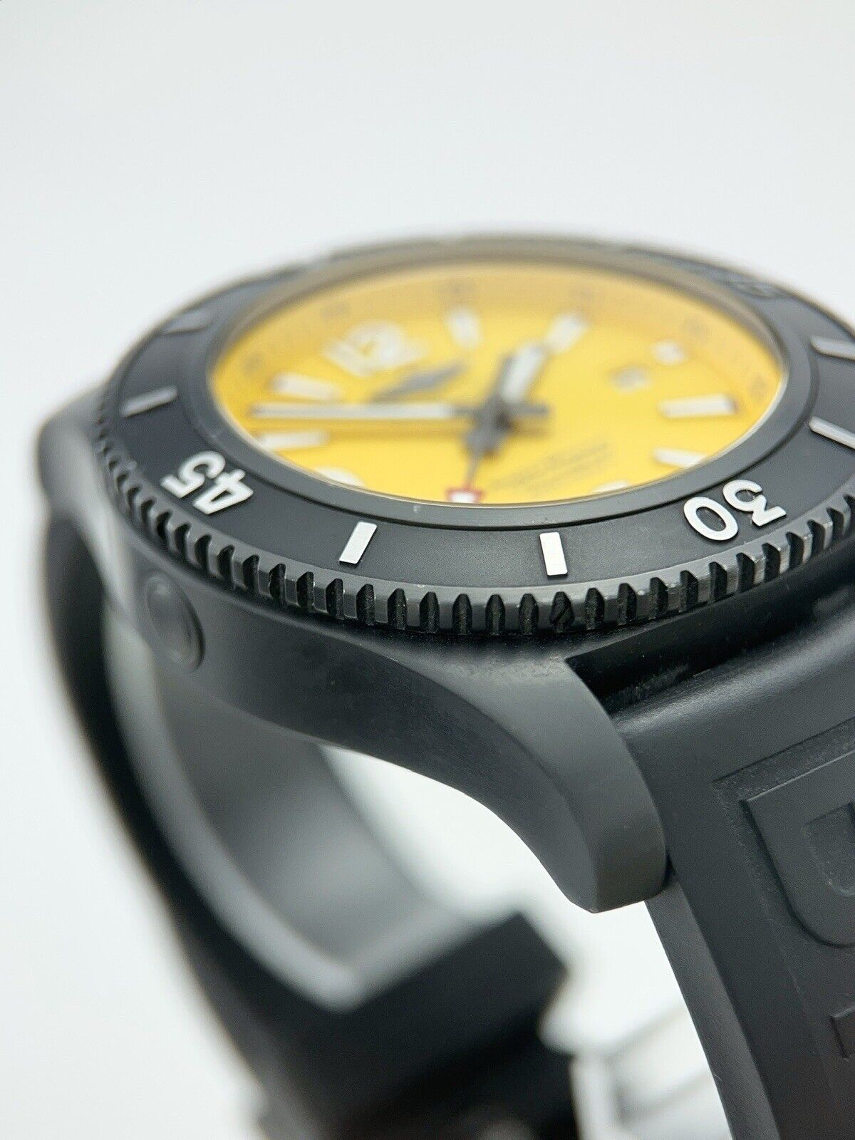 Breitling Superocean 46mm Yellow Dial Automatic Black Stainless Steel M17368