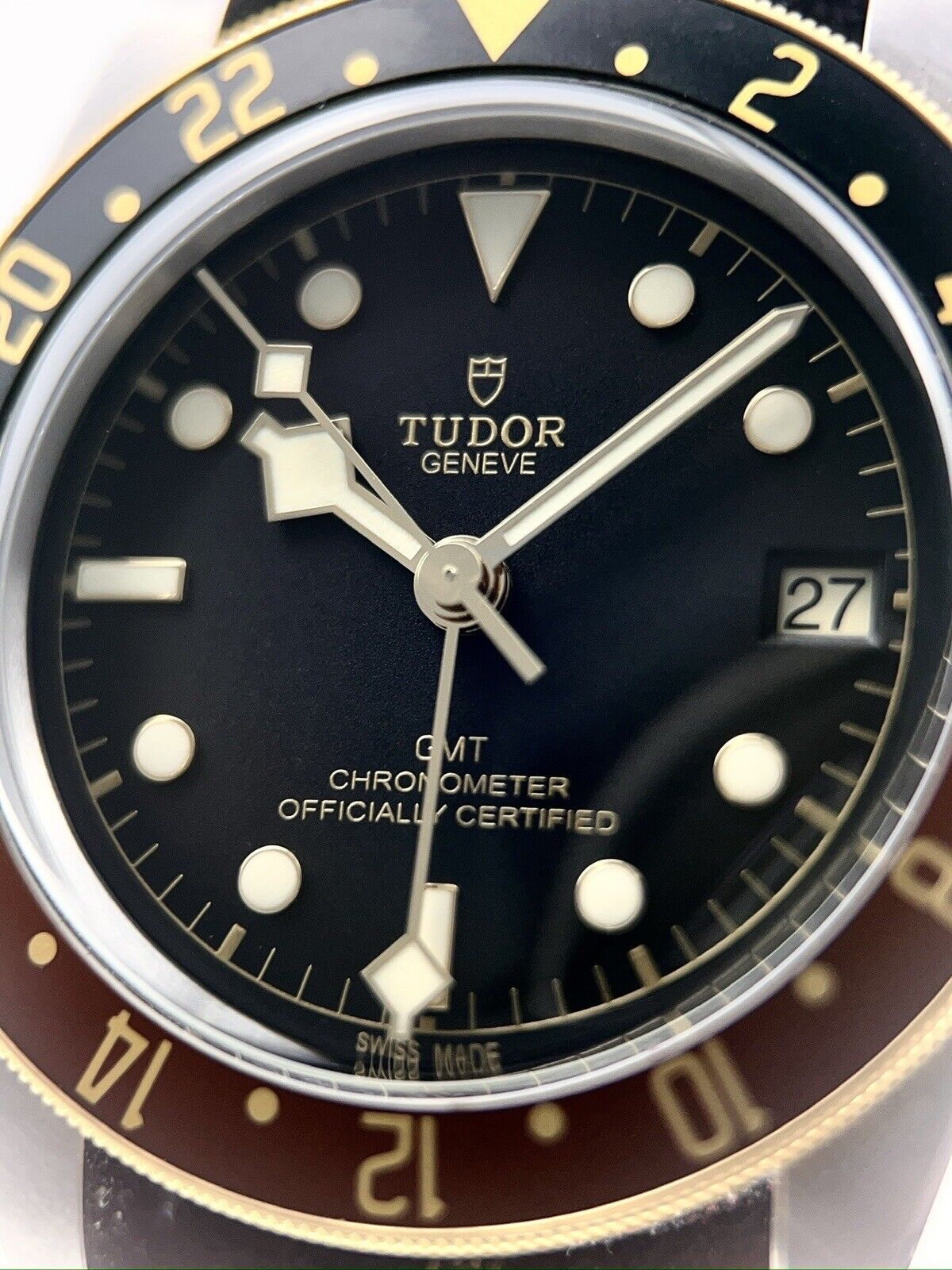 Tudor Black Bay GMT Stainless Steel Black 41mm Automatic Mens Watch 79833MN