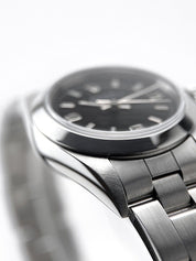 Rolex Oyster Perpetual 76080 Stainless Steel 24mm Watch Black Dial Automatic