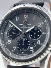 Breitling Aviator 8 Stainless Steel Gray 43mm Automatic Men’s Watch AB0119