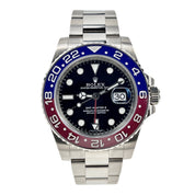 Rolex GMT-Master II "Pepsi" Auto 40mm White Gold Mens Bracelet Watch 116719BLRO