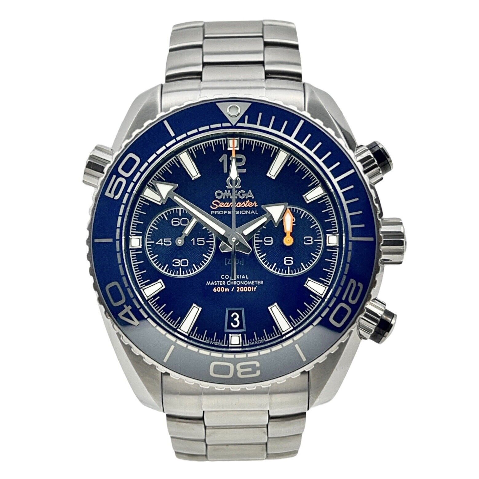 OMEGA Seamaster Planet Ocean Chronograph Blue Dial 215.30.46.51.03.001 - 45mm