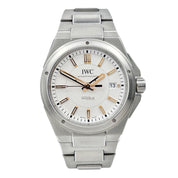 IWC Ingenieur Automatic Watch 40mm White Dial Gold Hands IW323906 W/ Box