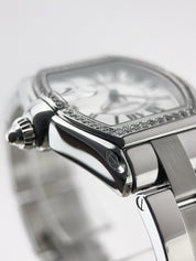 Cartier Roadster Stainless Steel 37mm Automatic Men’s Watch 2510 AM Diamonds