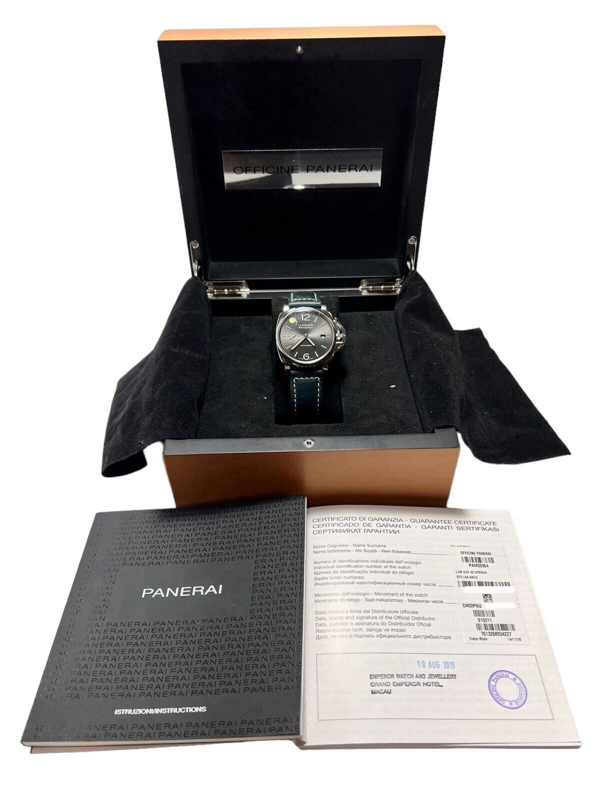 Panerai Luminor Due Stainless Steel Gray 42mm Automatic Men’s Watch PAM00904