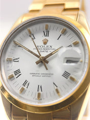 Rolex Oyster Perpetual Date Gold 34mm Automatic Men’s Watch 15505 - B/P