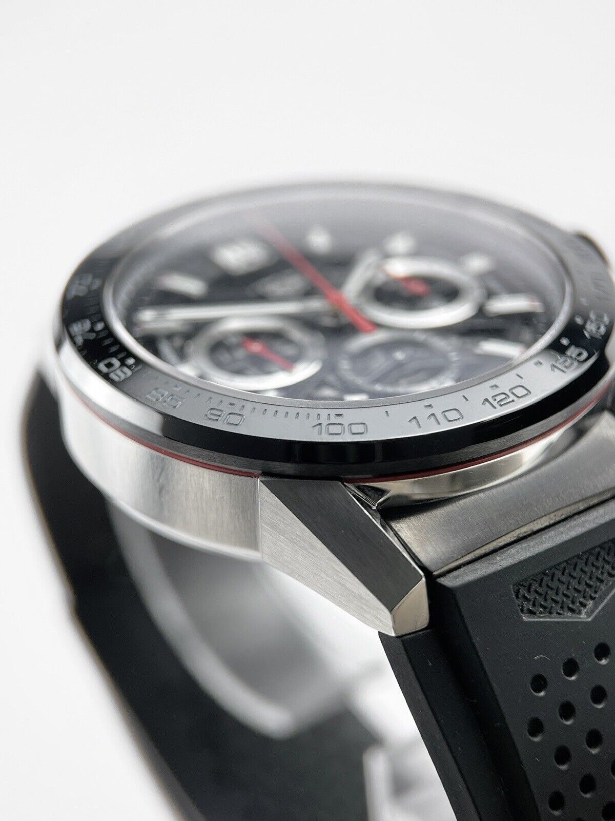 TAG Heuer Carrera CBG2A10 Black Skeleton Dial Men's 45mm Watch Box And Papers