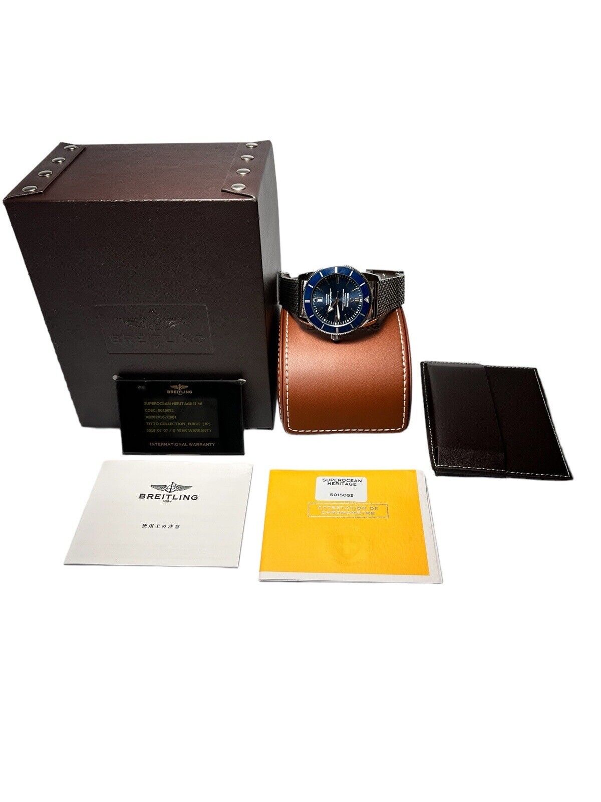 Breitling Superocean Stainless Blue 46mm Automatic Men’s Watch AB2020 B&P