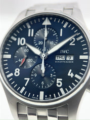 IWC Pilot Chronograph Le Petit Prince Stainless Steel Blue 43mm Automatic IW3777