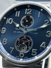 2011 Ulysse Nardin Marine Chronometer Automatic Watch 41mm Blue Dial 263-66