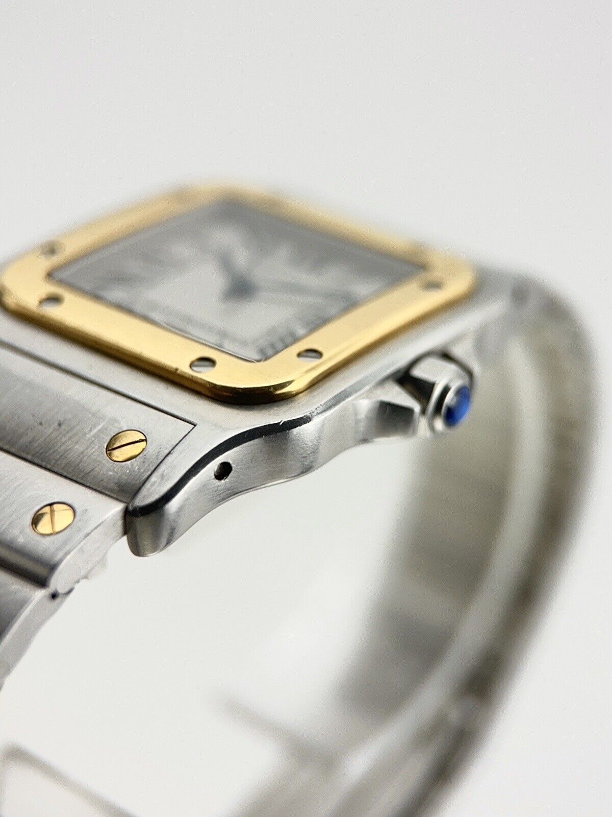 Cartier Santos Galbee Steel & Gold 29x41mm Quartz Movement Watch 187901
