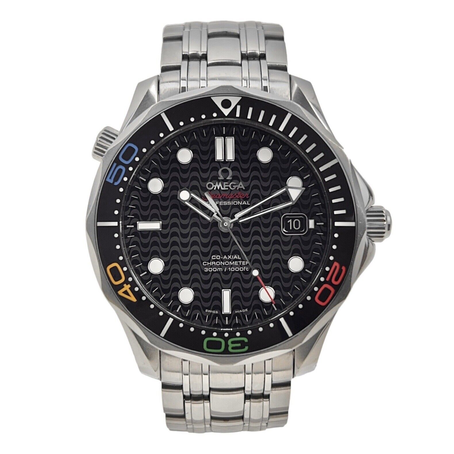 Omega Seamaster Diver 300m Rio 2016 Olympic Edition Stainless Steel Black 41mm