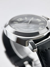 Panerai Luminor Base Logo Manual Wind 44mm Steel Mens Strap Watch PAM00000