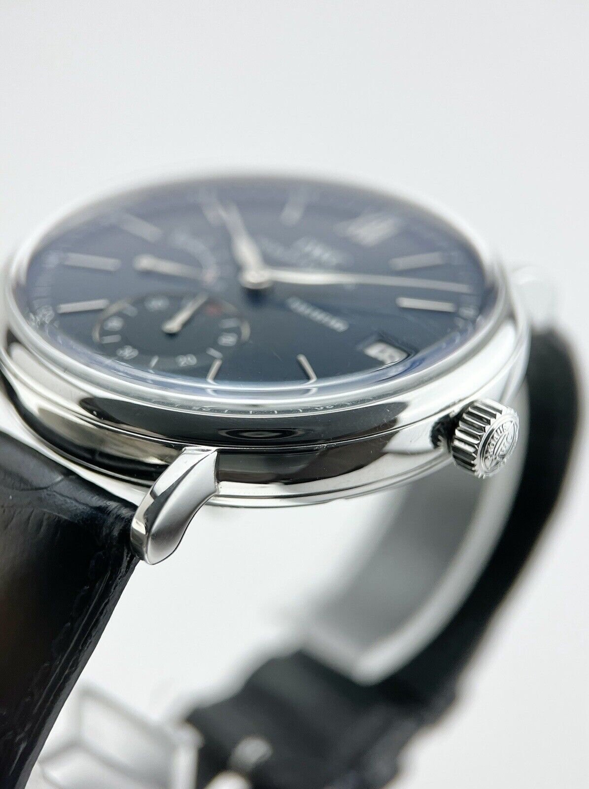 2013 IWC Portofino 45mm Blue Dial Manual Winding Watch IW51010 -  Box And Papers