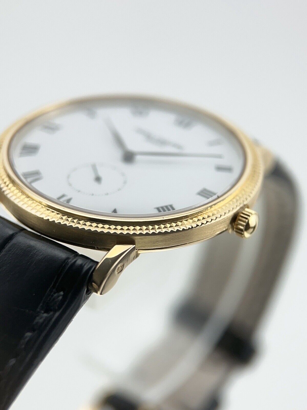 Patek Philippe 18k Yellow Gold White 33mm Manual Wind Men’s Watch 3919J