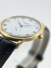 Patek Philippe 18k Yellow Gold White 33mm Manual Wind Men’s Watch 3919J