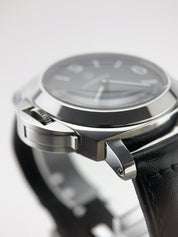 Panerai Base Logo Stainless Steel Black 44mm Automatic Men’s Watch PAM00000