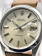 Rolex Oysterdate Precision Ref. 6694 vintage Silver Dial Hand Winding Men's