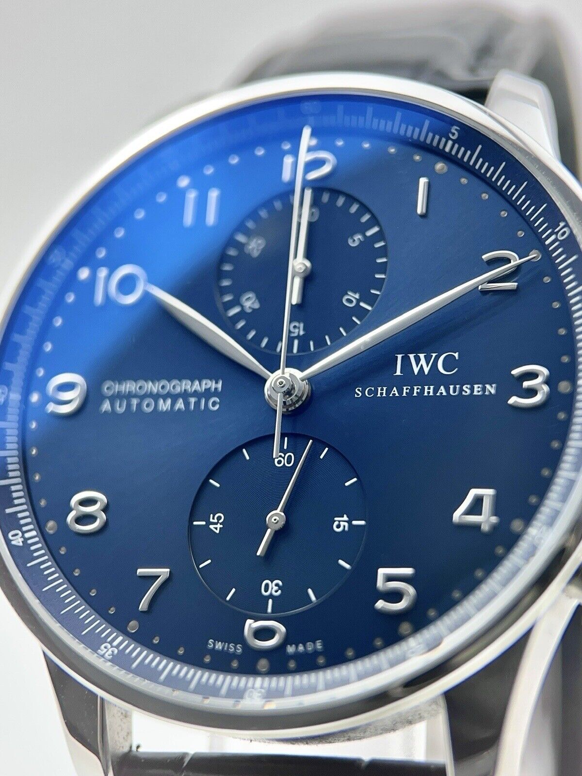 IWC Portuguese Chronograph Stainless Steel Blue 40mm Automatic Men’s Watch