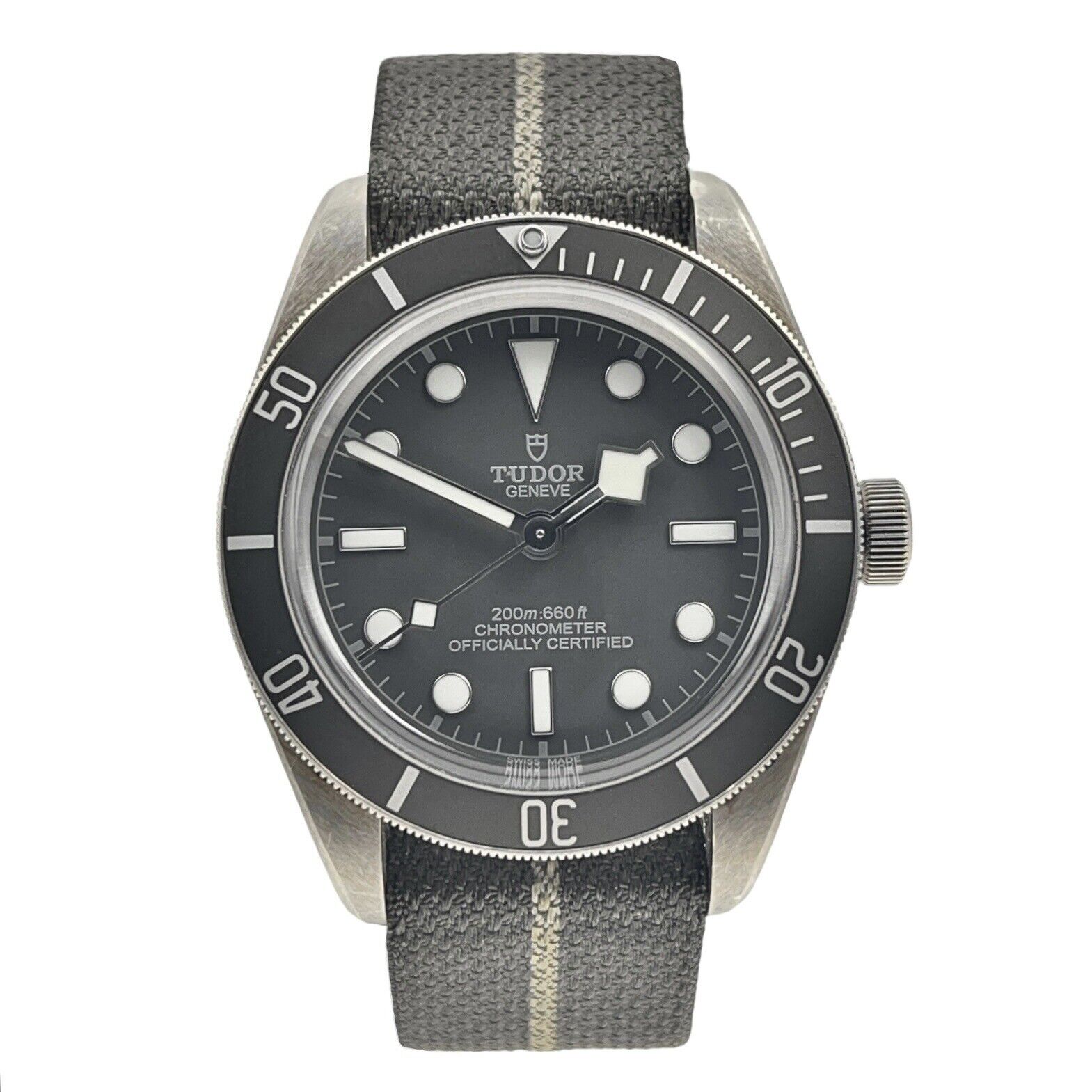Tudor Black Bay Fifty-Eight Grey Dial Men's .925 Silver Watch Ref 79010SG B&P