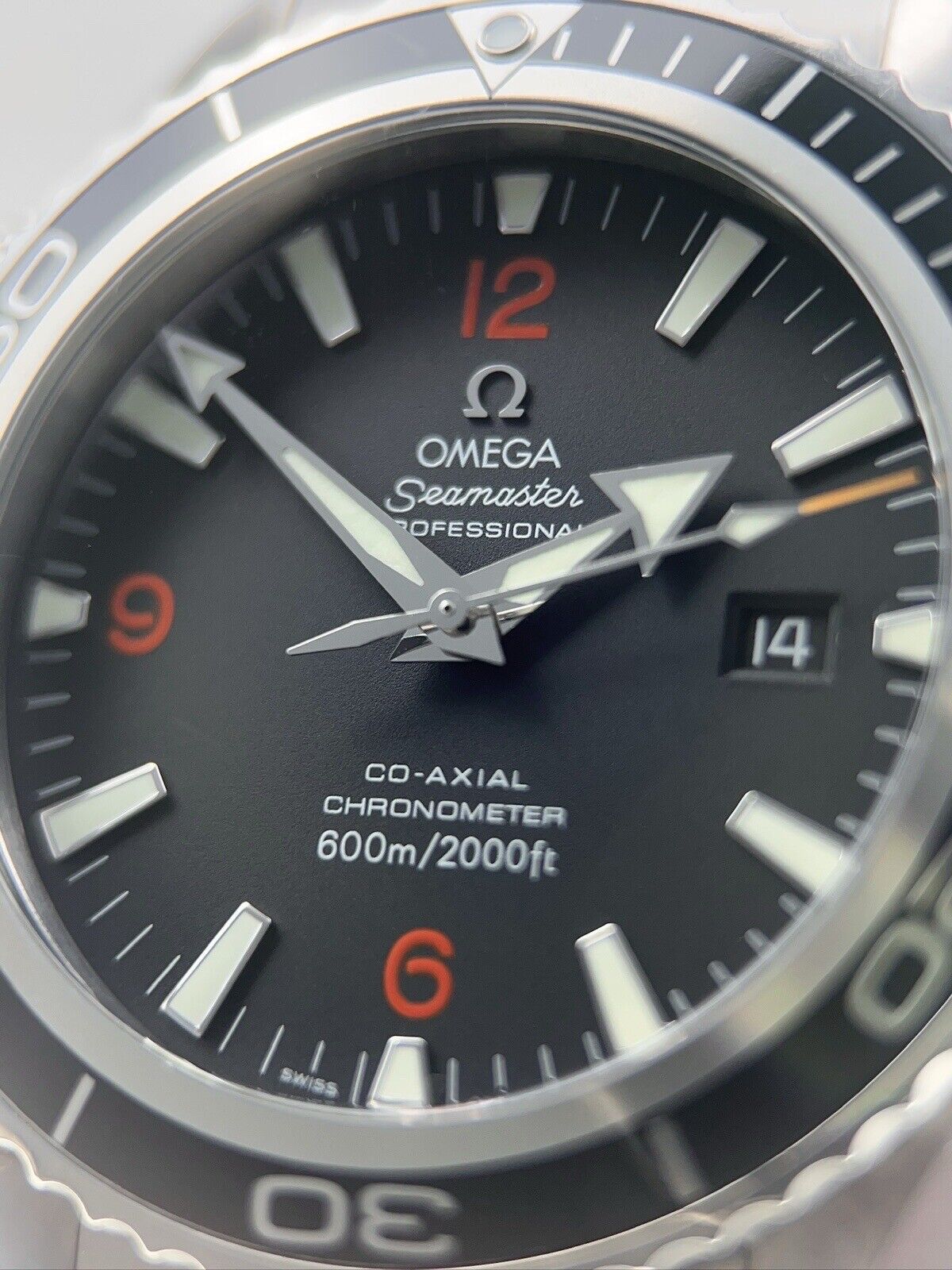 Omega Seamaster Planet Ocean Stainless Steel Black 45.5mm Automatic Men’s Watch
