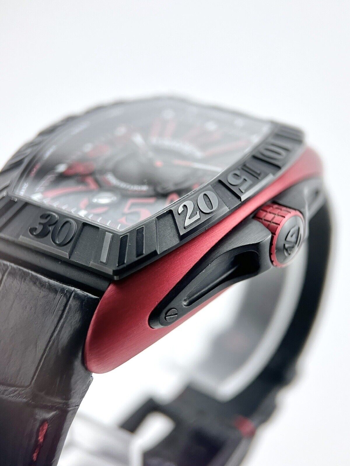 Franck Muller Conquistador Automatic 40x57mm Black Dial 8900SCDT Red & Black