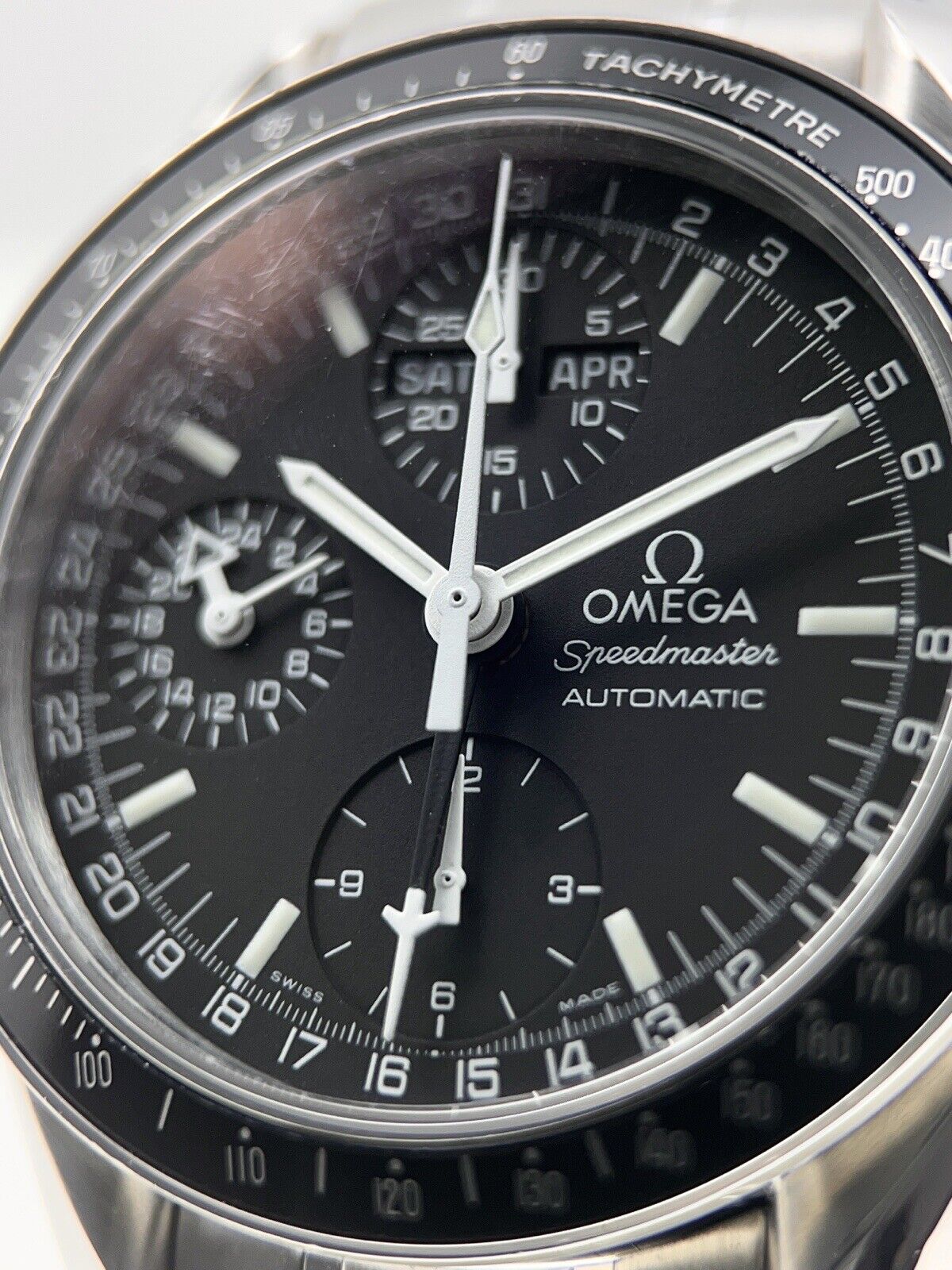 Omega Speedmaster Triple Date Steel 39mm Automatic Men’s Watch 3520.50