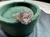 Enchanted Disney Belle Diamond Double Frame Engegment Ring 14k Two Tone 1.25 CTW
