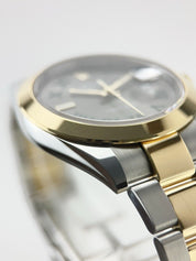 Rolex Datejust Stainless Steel 18k Gold Gray 41mm Automatic Men’s Watch 126303