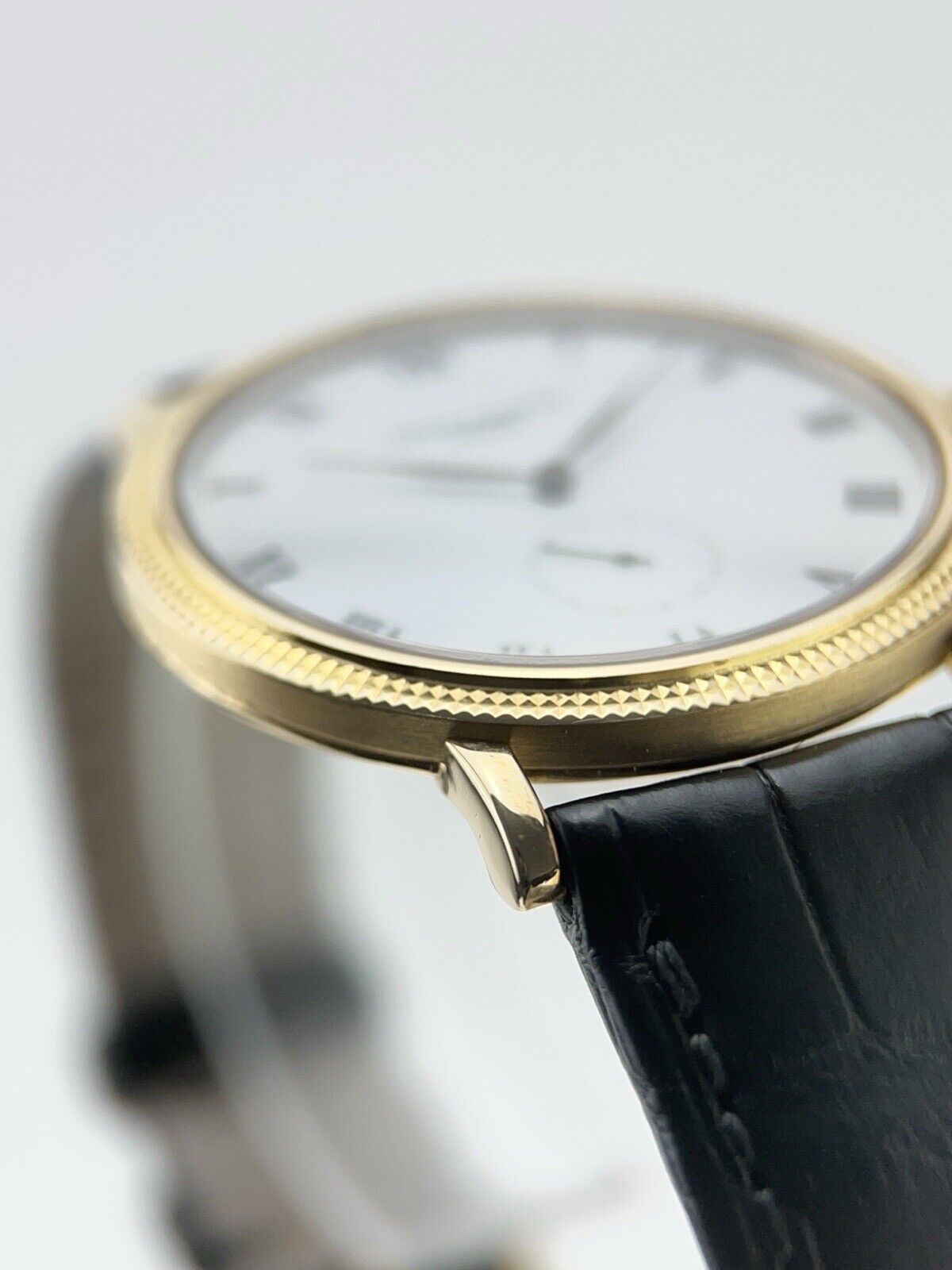 Patek Philippe 18k Yellow Gold White 33mm Manual Wind Men’s Watch 3919J