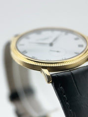 Patek Philippe 18k Yellow Gold White 33mm Manual Wind Men’s Watch 3919J