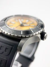 Breitling Superocean Yellow Men's 48mm Automatic Watch Titanium - Box And Papers