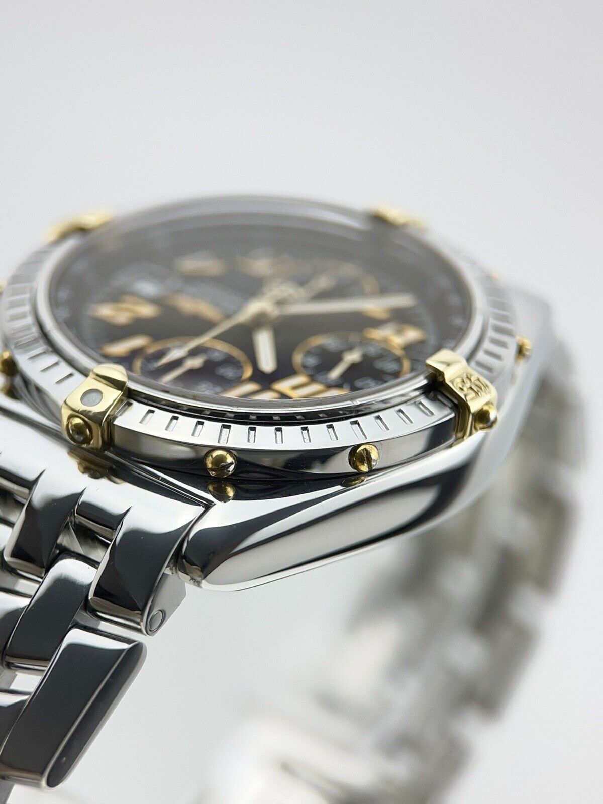 Breitling Chronomat Stainless Steel & Gold Black 39mm Automatic Men’s Watch