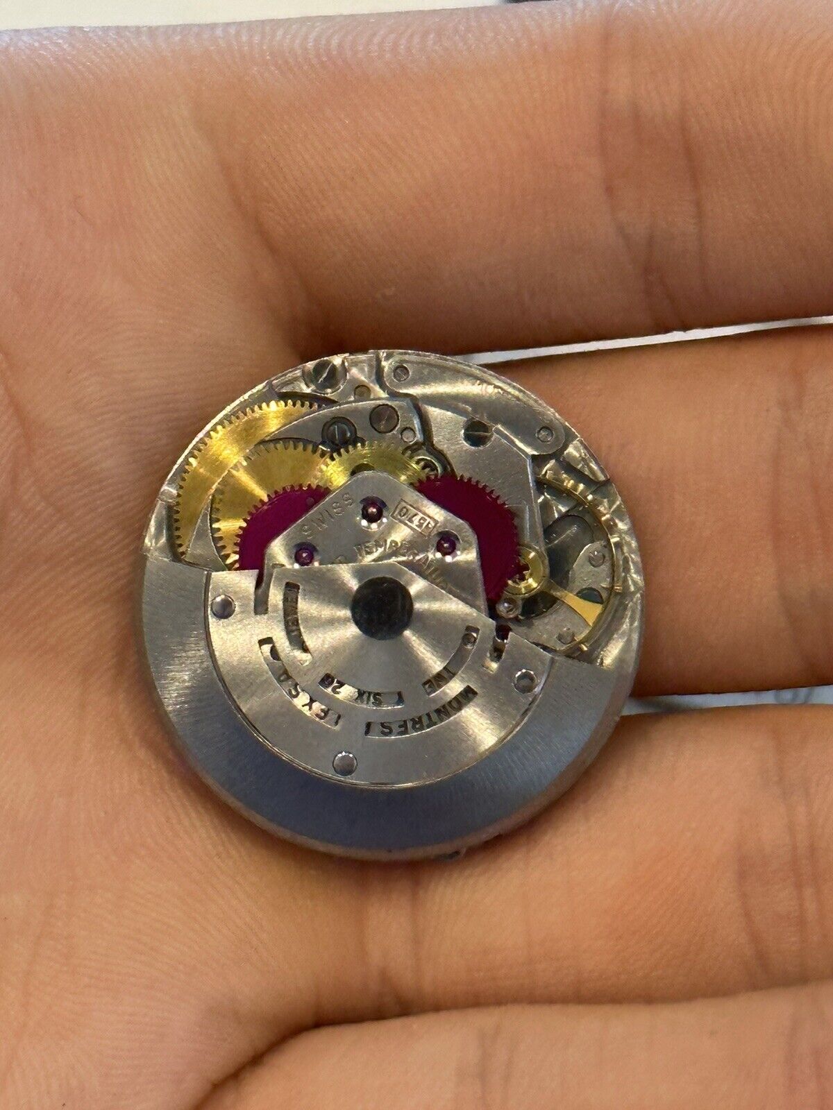 Genuine Rolex 3055 Caliber President Watch Movement - For parts