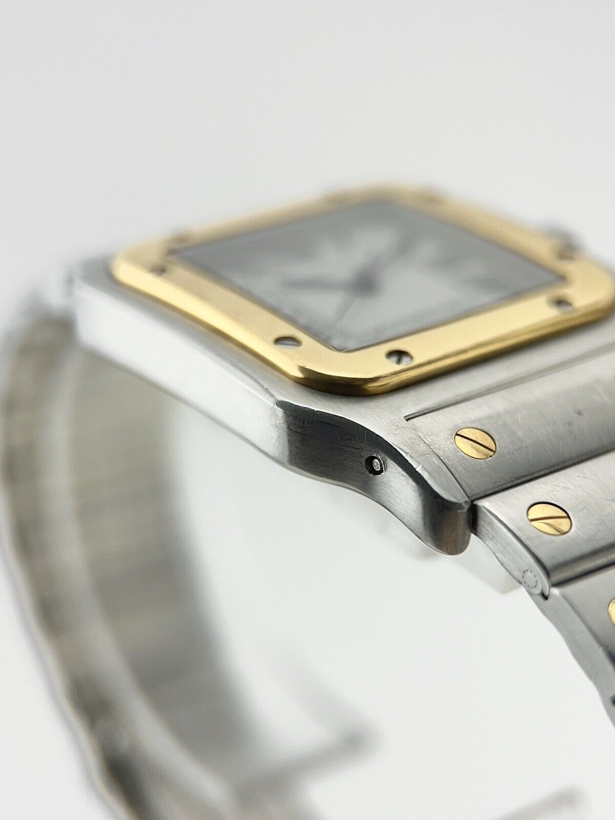 Cartier Santos Galbee Steel & Gold 29x41mm Quartz Movement Watch 187901