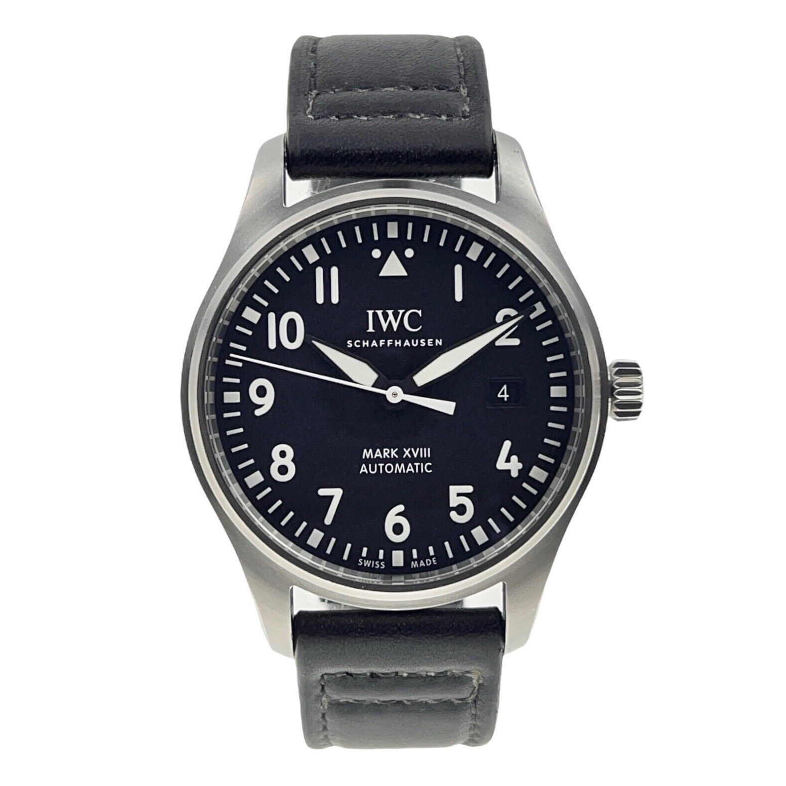 IWC Pilot Mark Stainless Steel Black 40mm Automatic Men’s Watch IW327009