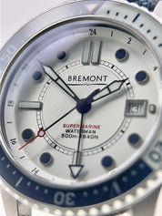 2023 Bremont Waterman Automatic 43mm White Dial Stainless Steel - Box And Papers