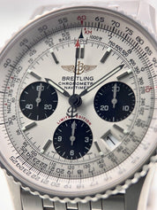 Breitling Navitimer Stainless Steel White Dial 42mm Automatic Mens Watch A23322