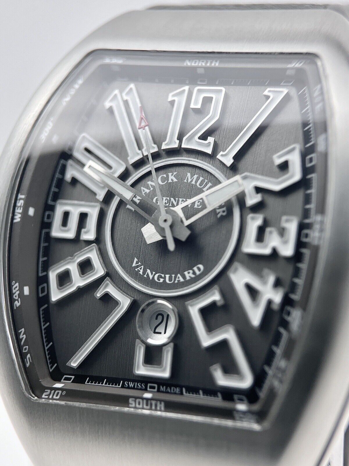 Franck Muller Vanguard Automatic Watches V 45 SC DT Stainless Steel W/ B&P