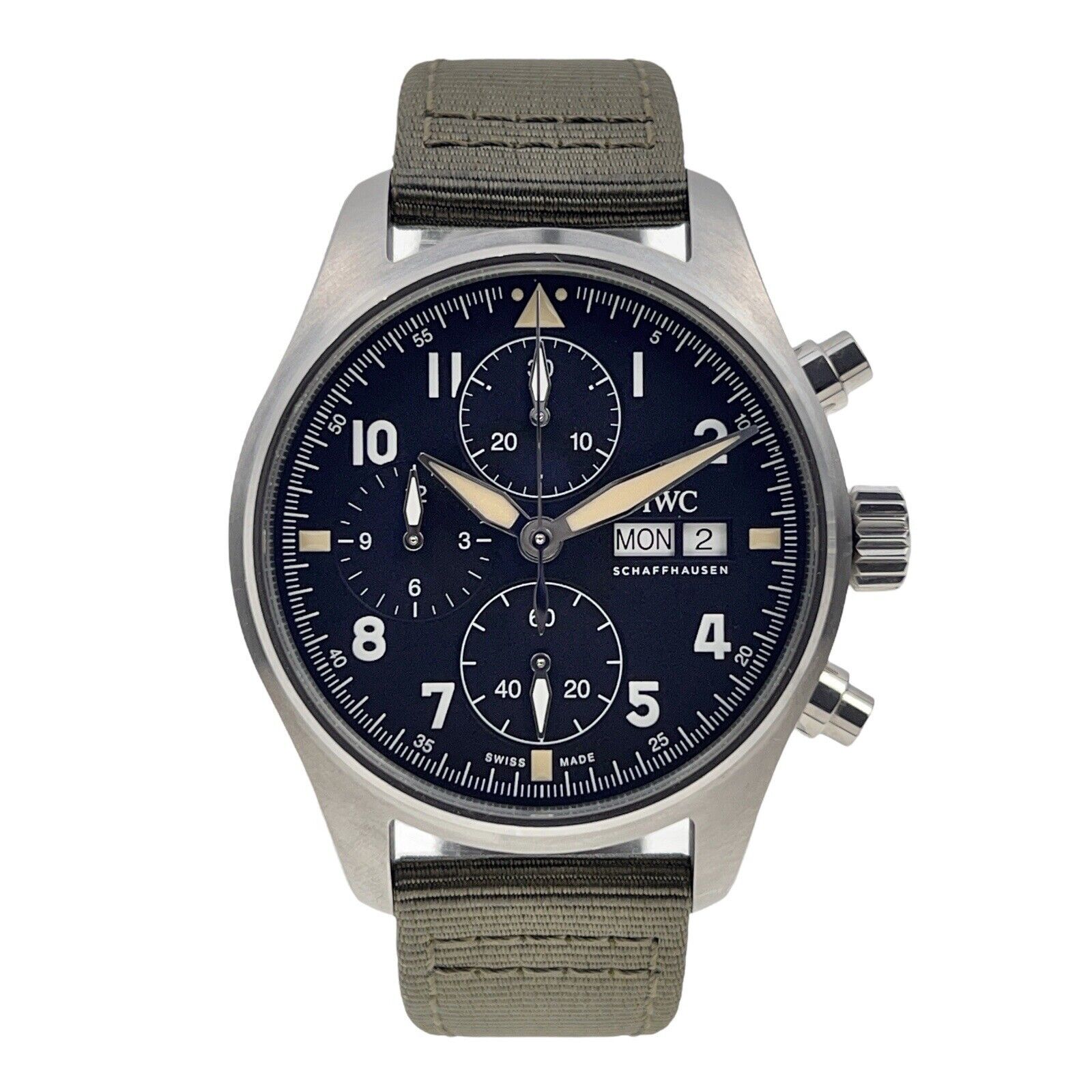 IWC Spitfire Chronograph Stainless Steel Black 41mm Automatic Men’s IW387901 B/P
