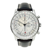 Breitling Navitmer World Stainless Steel White 46mm Automatic Men’s Watch A24322