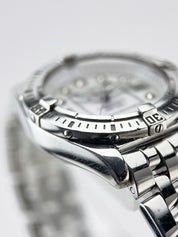 Breitling A71356 Cockpit Lady 32mm Quartz Watch Mother-of-pearl Diamond Dial