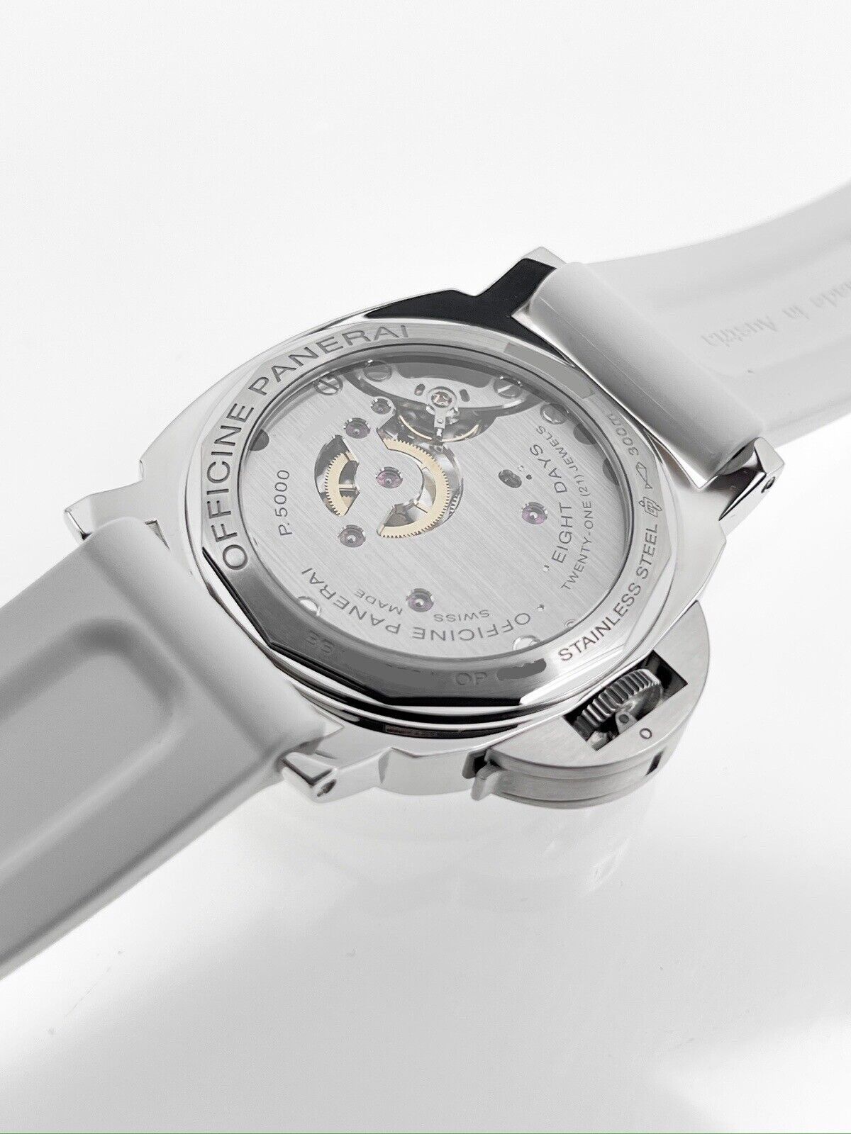 Panerai Luminor Marina 8 Days PAM00563 Hand-Wound White Dial Men's Watch B&P