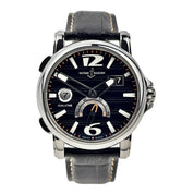 Ulysse Nardin Dual Time 243-55 Men's Black Dial Automatic 42mm Watch With Box