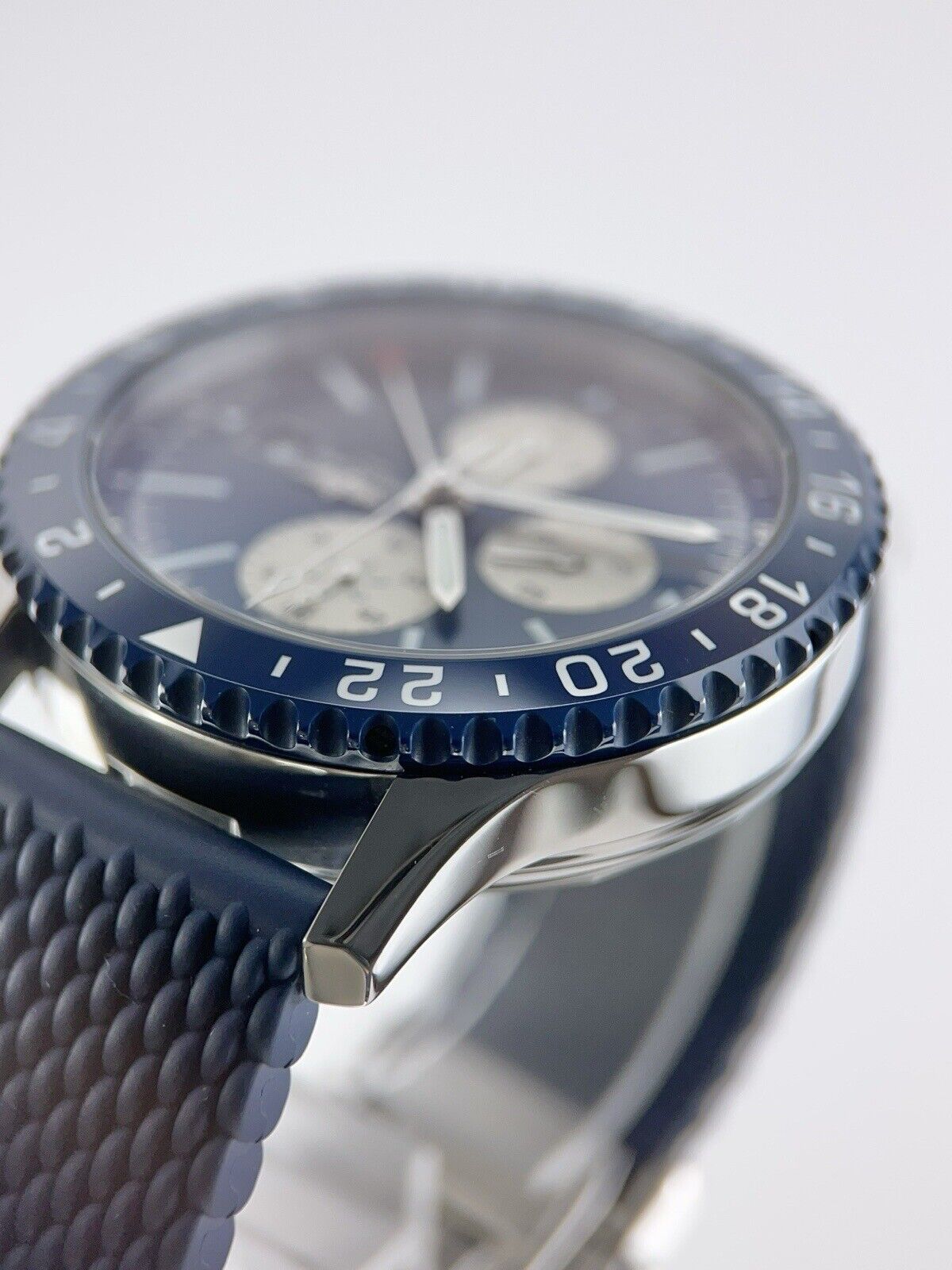 Breitling Chronoliner Automatic 46mm Blue Dial Y24310 Watch - Box And Papers