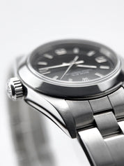 Rolex Oyster Perpetual 76080 Stainless Steel 24mm Watch Black Dial Automatic