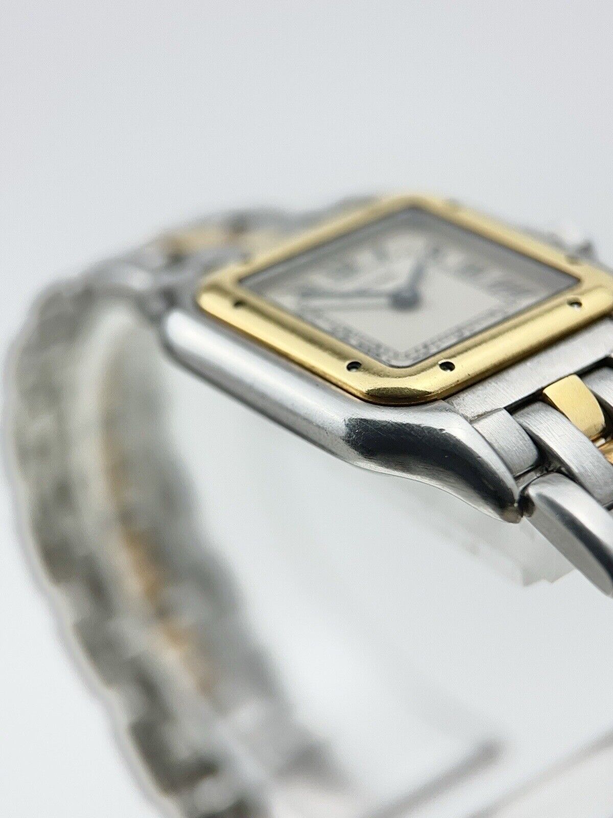 Cartier Panthere Quartz 22mm 18k Yellow Gold And Stainless Steel Watch 166921
