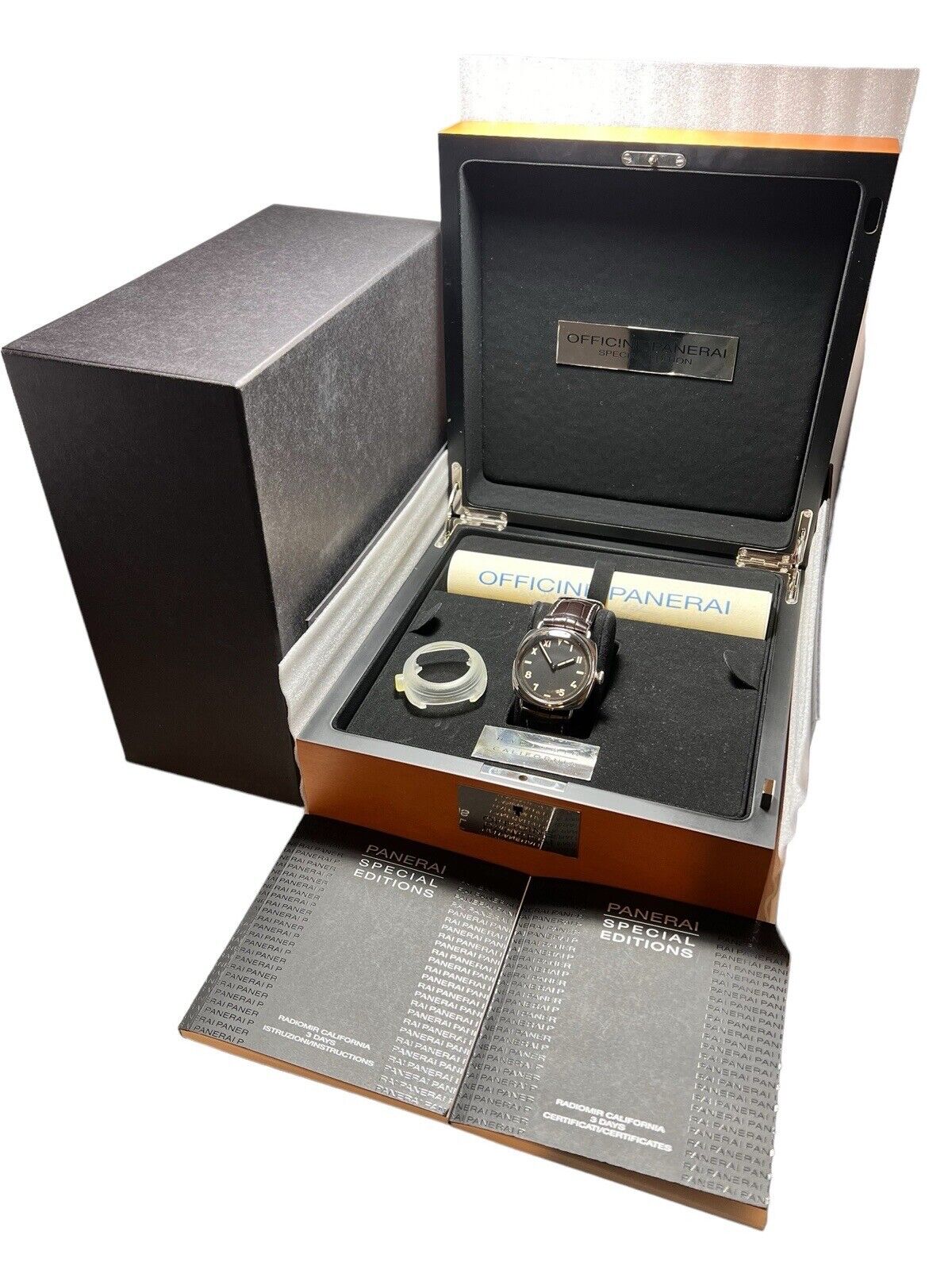 Panerai Radiomir Limited Stainless Steel Black 47mm Manual Wind Men’s Watch
